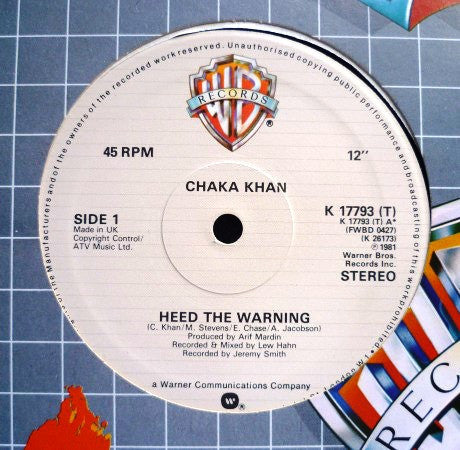 Chaka Khan : Heed The Warning (12")