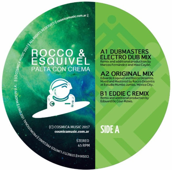 Rocco Desentis & Eduardo Esquivel : Palta Con Crema (12", Ltd, Promo)