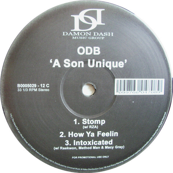 Ol' Dirty Bastard : A Son Unique B0005029-12 – EtherWood