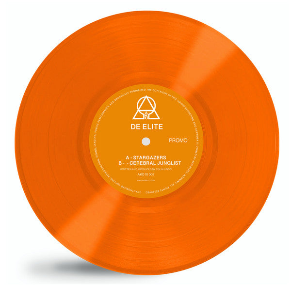De Elite : Stargazers / Cerebral Junglist (10", Promo, Ora)
