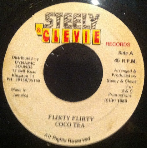 Cocoa Tea / Steely & Clevie : Flirty Flirty (7", Single)