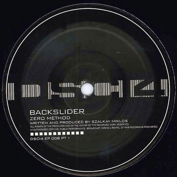 Zero Method : Time Worm / Backslider (12")