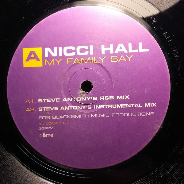 Nicci Hall : My Family Say (12")