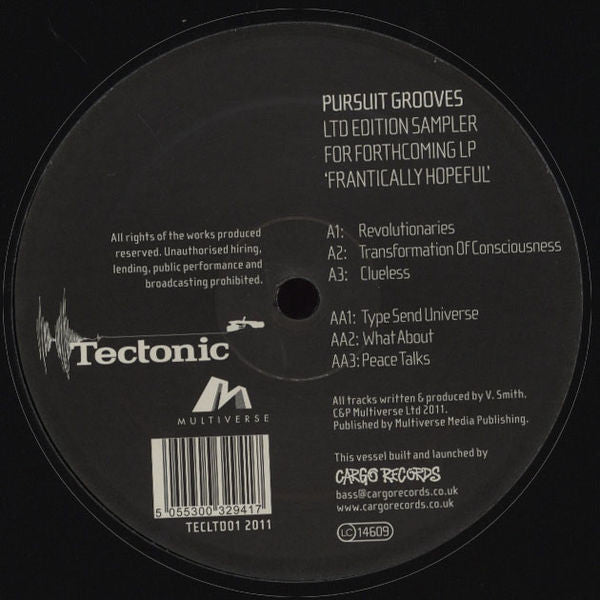Pursuit Grooves : Frantically Hopeful Sampler (12", Ltd, Smplr)