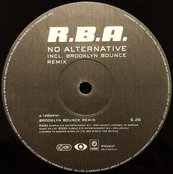 R.B.A. : No Alternative (12")