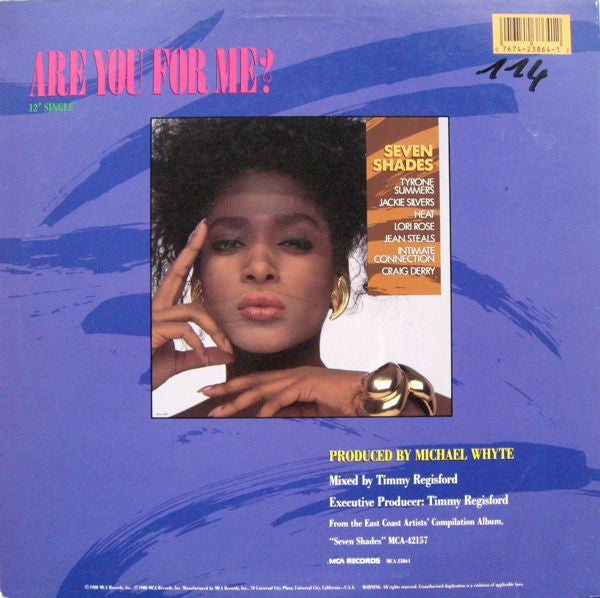 Jean Steals : Are You For Me? (12", Single, Glo)