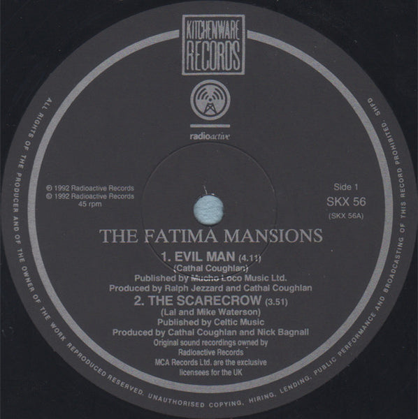 The Fatima Mansions : Evil Man  (12", Single)