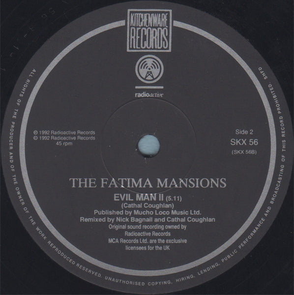 The Fatima Mansions : Evil Man  (12", Single)