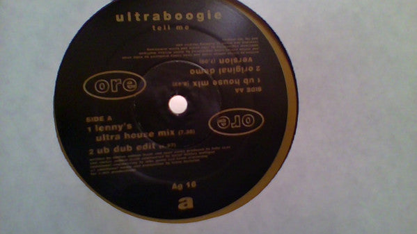 Ultraboogie* : Tell Me (12")