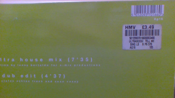 Ultraboogie* : Tell Me (12")