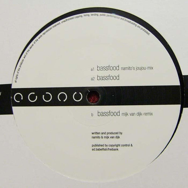 Namito & Mijk Van Dijk : Bassfood (12")