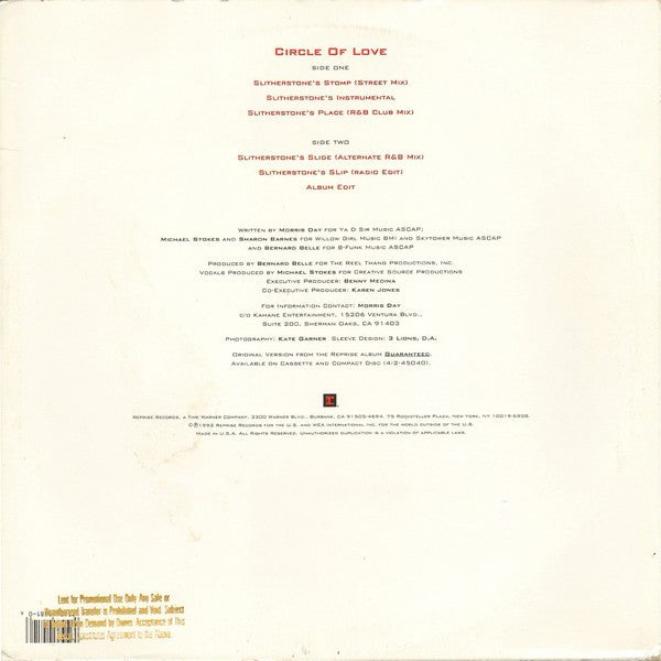 Morris Day : Circle Of Love (12", Maxi)