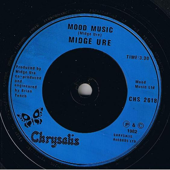 Midge Ure : No Regrets (7", Single, Blu)