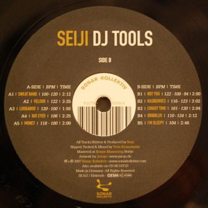 Seiji : DJ Tools: SK Tools Vol. 1.1 (12", EP)
