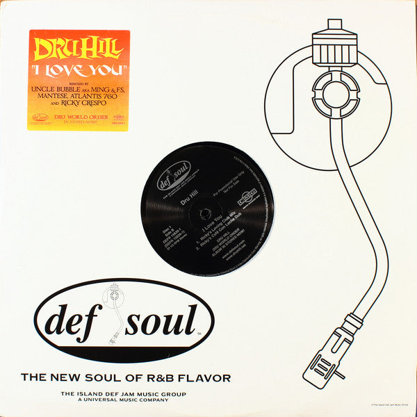 Dru Hill : I Love You (2x12", Promo)