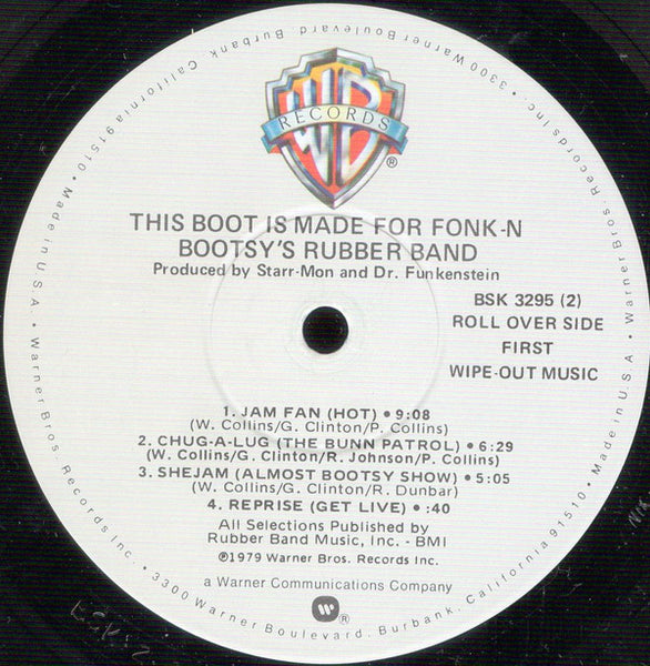 Bootsy's Rubber Band : This Boot Is Made For Fonk-n (LP, Album, Win)