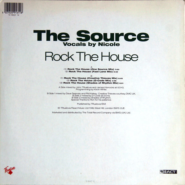 The Source : Rock The House (12", Single)