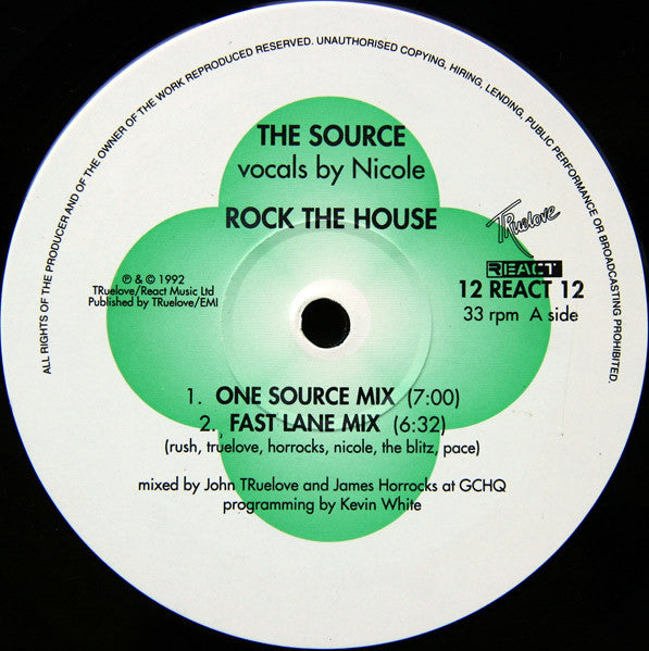 The Source : Rock The House (12", Single)