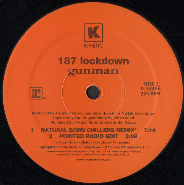 187 Lockdown : Gunman (12")