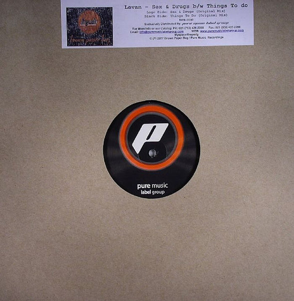 Levan : Sex & Drugs / Things To Do (12")