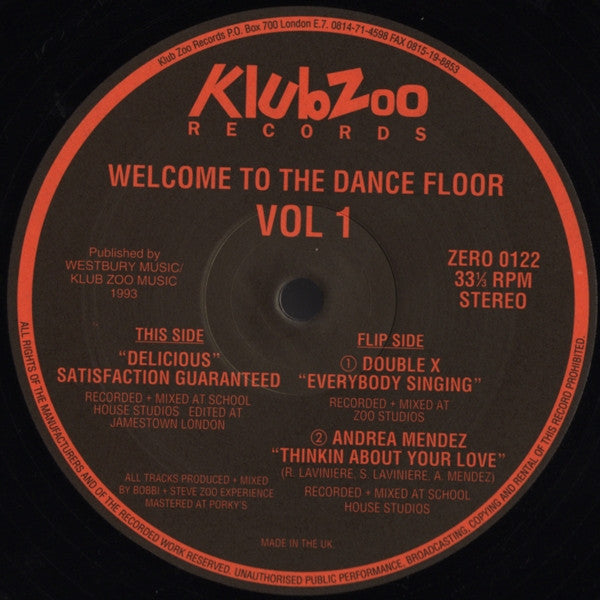 Various : Welcome To The Dance Floor Vol 1 (12")