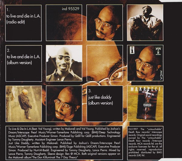 Makaveli : To Live & Die In L.A. (CD, Single)