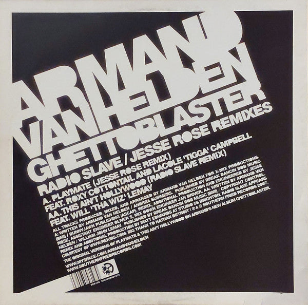 Armand Van Helden : Ghettoblaster (Radio Slave / Jesse Rose Remixes) (12")
