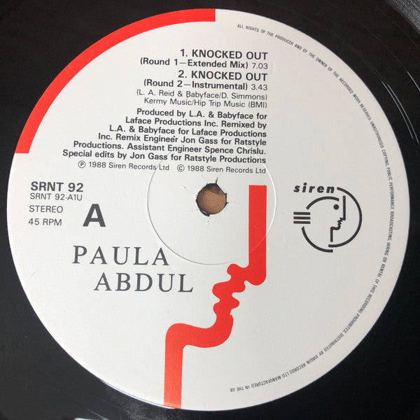 Paula Abdul : Knocked Out (12")