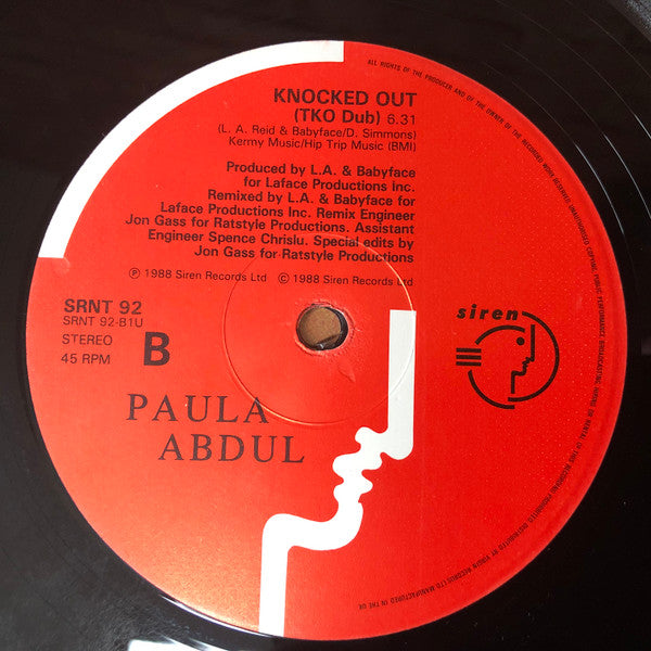 Paula Abdul : Knocked Out (12")