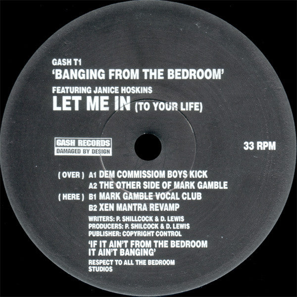 Banging From The Bedroom Featuring Janice Hoskins : Let Me In (To Your Life) (2x12")