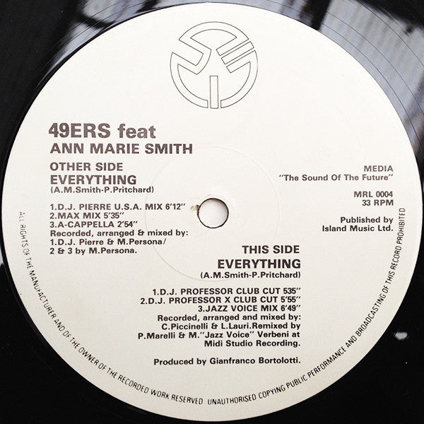 49ers Featuring Ann-Marie Smith : Everything (12")