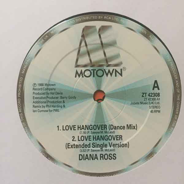 Diana Ross : Love Hangover (PWL '88 Remixes) (12")
