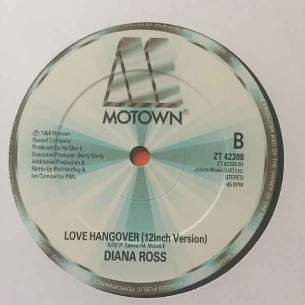 Diana Ross : Love Hangover (PWL '88 Remixes) (12")