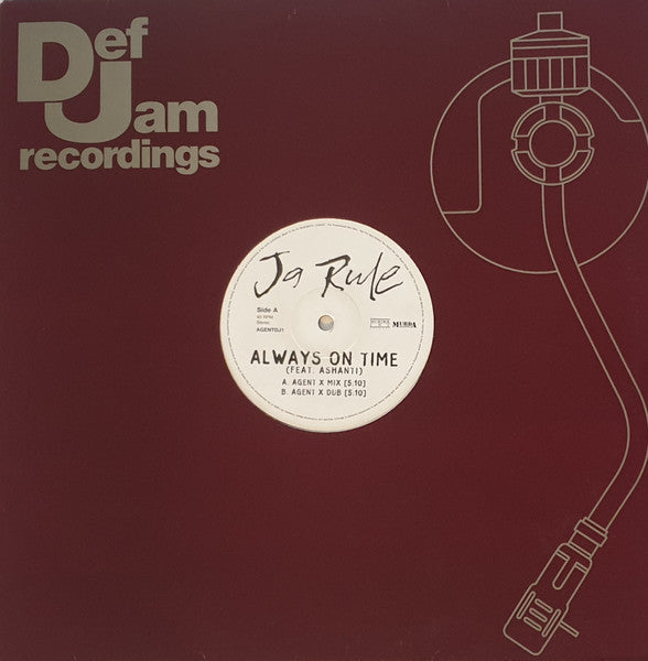Ja Rule Feat. Ashanti : Always On Time (12", Promo)