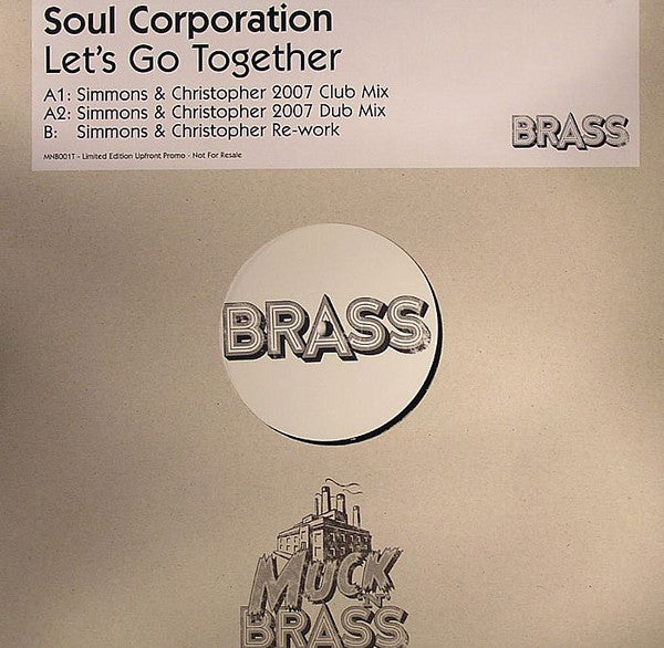 Soul Corporation : Let's Go Together (12", Ltd, Promo)