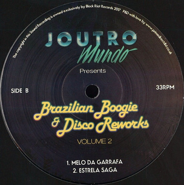 Joutro Mundo : Brazilian Disco & Boogie Reworks Volume 2 (12")