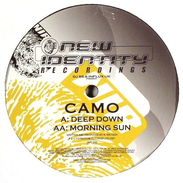 DJ SS & Influx UK Present Camo : Deep Down / Morning Sun (12")