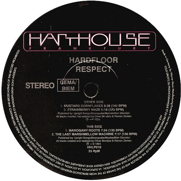 Hardfloor : Respect (2xLP, Album)