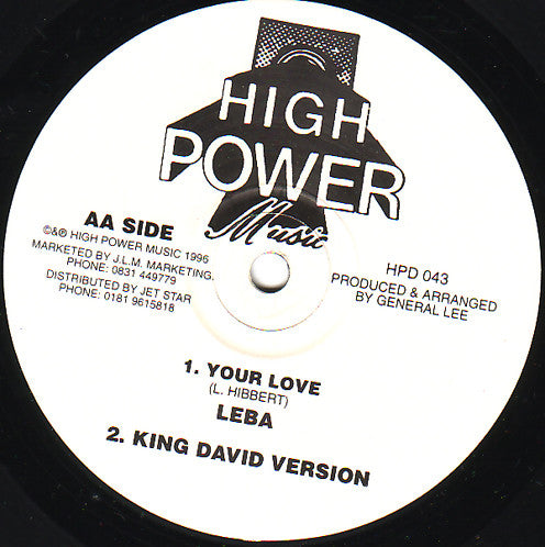 Mykal Rose* / Leba* : Love Is What We Need / Your Love (12")