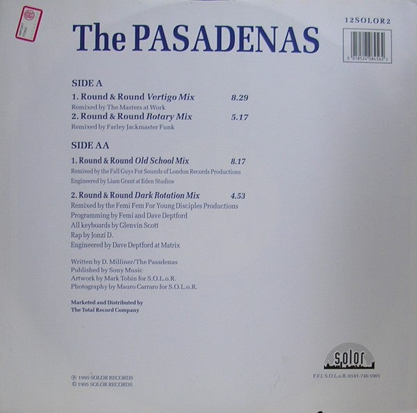 The Pasadenas : Round & Round (12", Single)