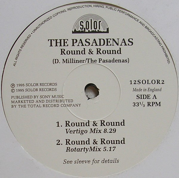 The Pasadenas : Round & Round (12", Single)