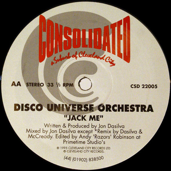 Disco Universe Orchestra : Feel A Lot / Jack Me (12")