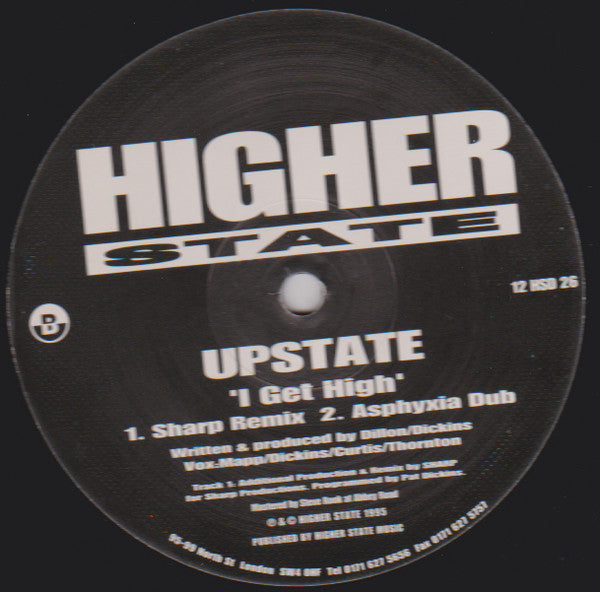 Upstate : I Get High (12")