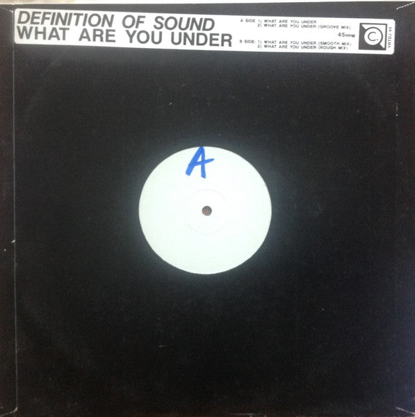 Definition Of Sound : What Are You Under (12", W/Lbl)