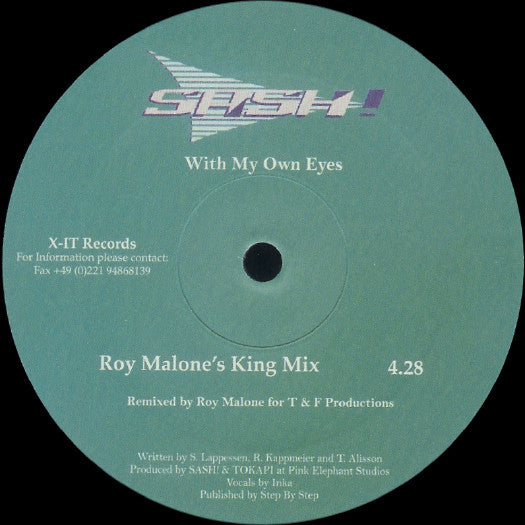 Sash! : With My Own Eyes (2x12")