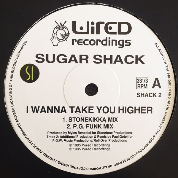 Sugar Shack : I Wanna Take You Higher (2x12", Promo)