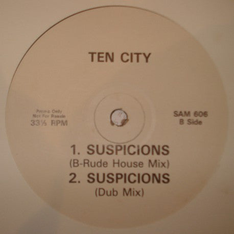 Ten City : Suspicions (12", Promo)