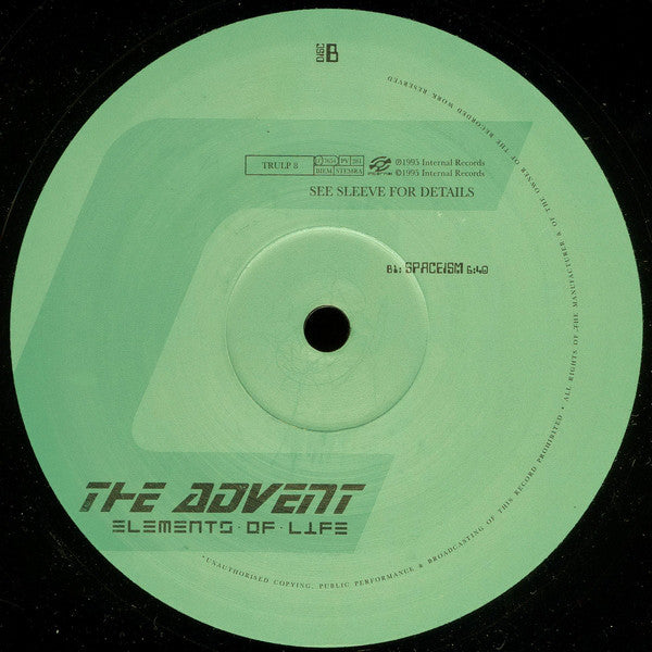 The Advent : Elements Of Life (4x12", Album)