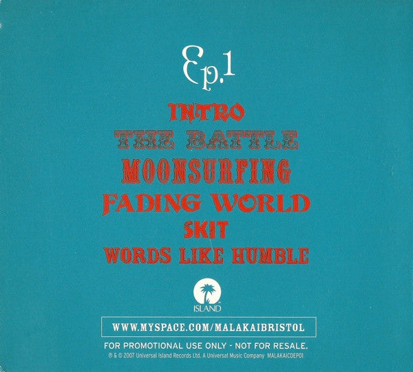 Malakai (2) : Ep.1 (CD, EP, Promo)