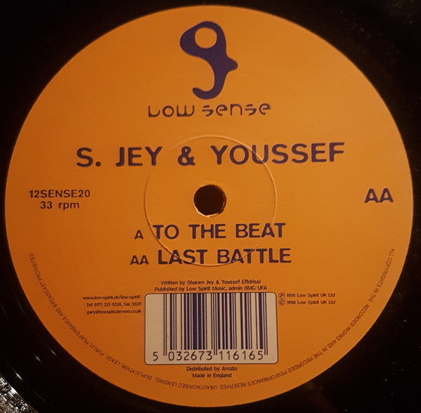 S. Jey & Youssef* : To The Beat / Last Battle (12")